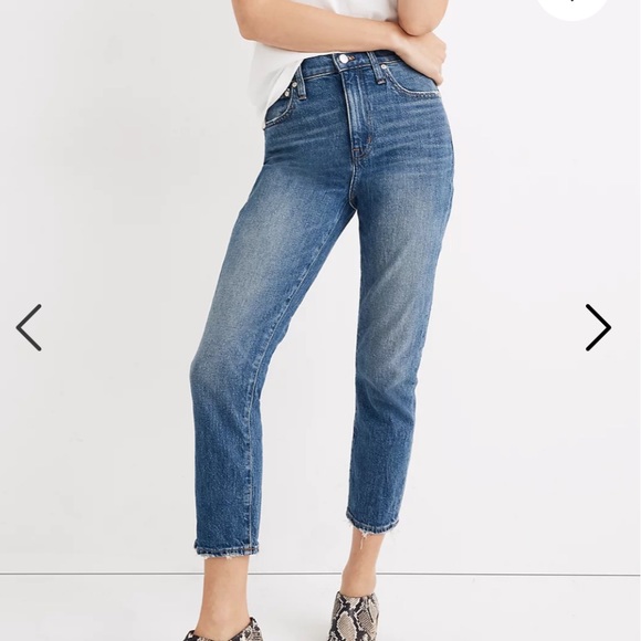 Madewell Denim - Madewell High-Rise Slim Boyjean in Lavern Wash